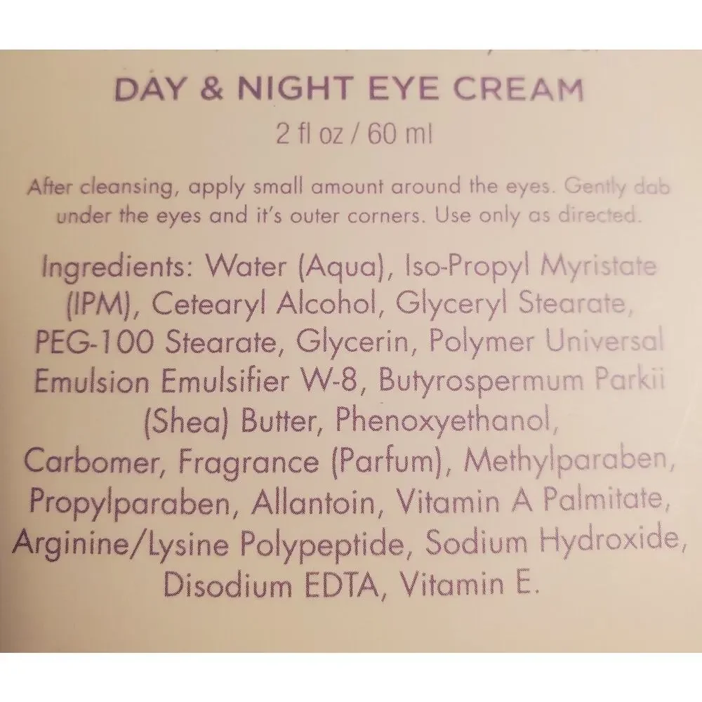 Renew Day & Night Skincare & Eye Cream Rose Collagen Retinol Peptides 2 Oz Each